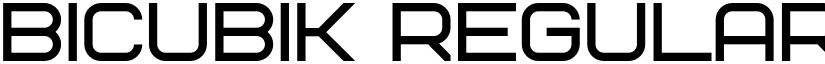 Bicubik Regular font