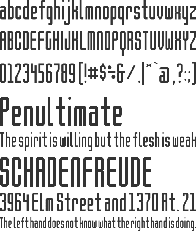 Brighton Sans NBP font preview