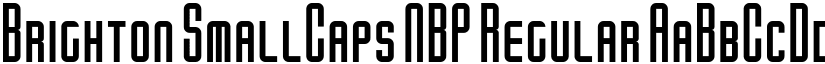 Brighton SmallCaps NBP Regular font