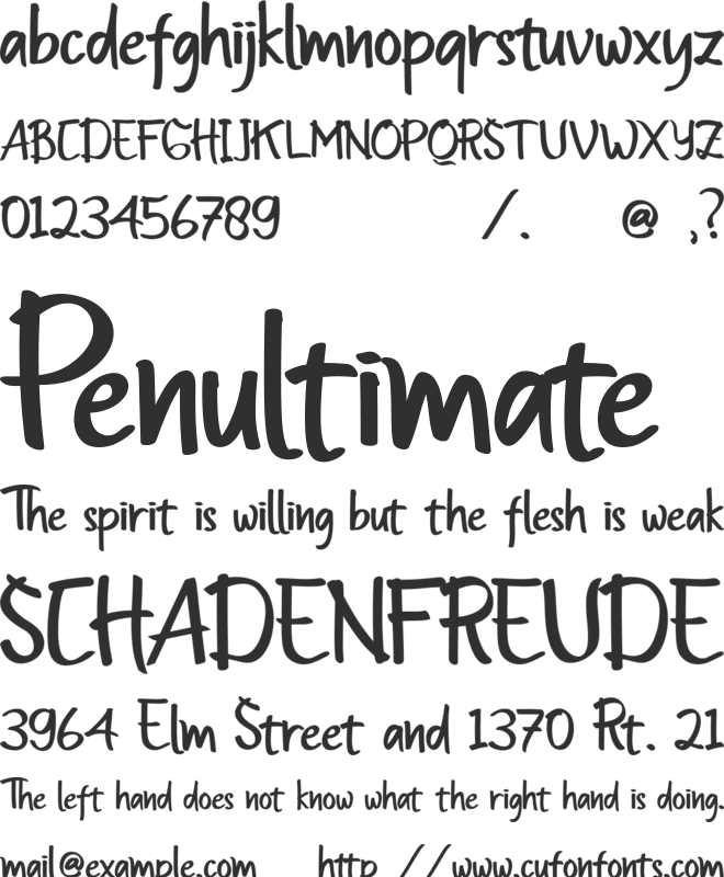 Insomenest font preview