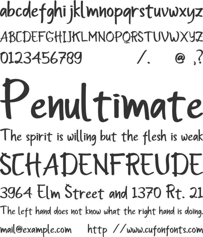 Insomenest font preview