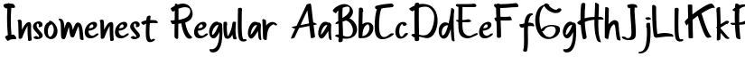 Insomenest Regular font