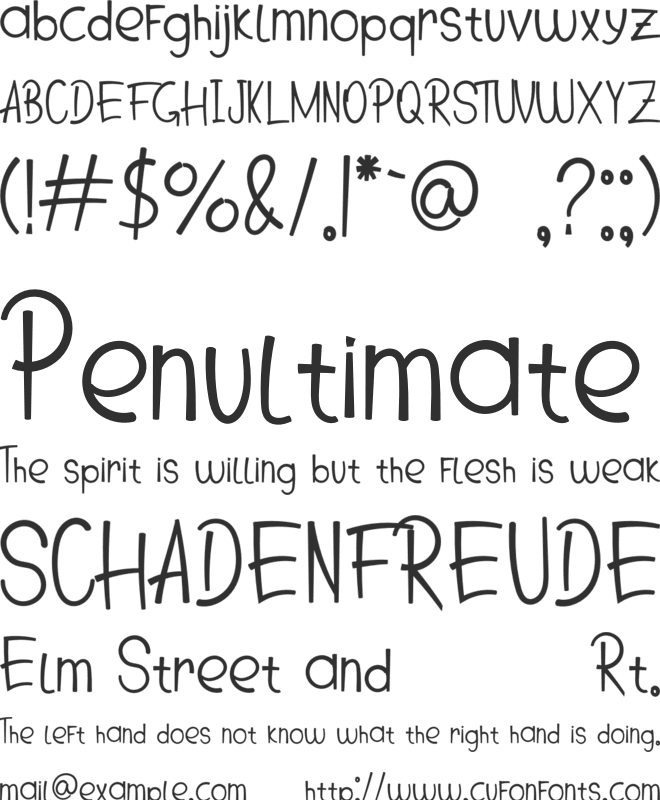 Giving Love font preview