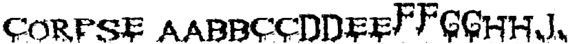 Corpse font