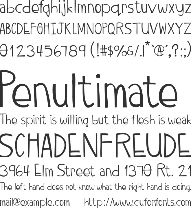 TwiggyPop font preview