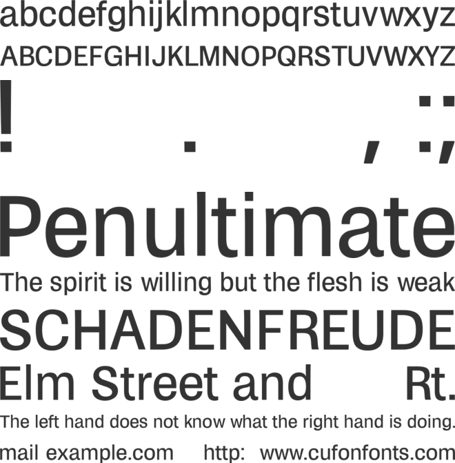 Zikketica font preview