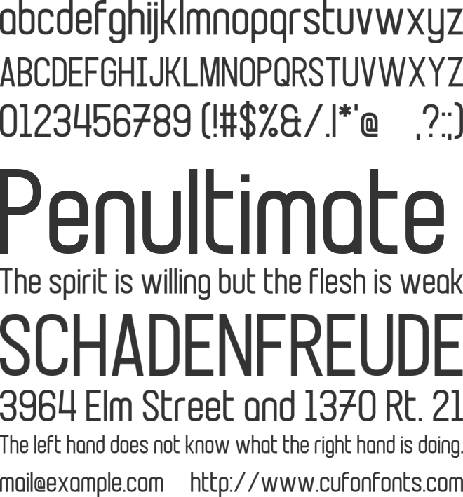 Beillingsday font preview