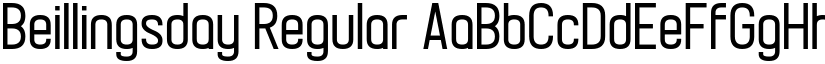 Beillingsday Regular font
