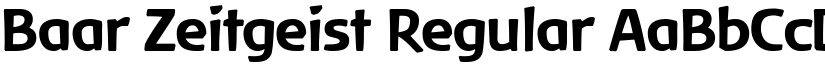 Baar Zeitgeist Regular font