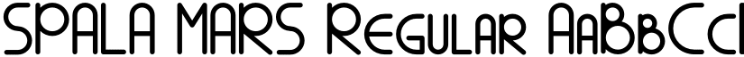 SPALA MARS Regular font