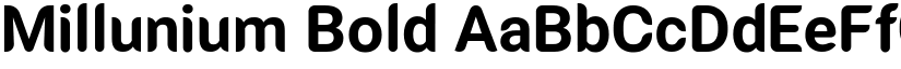 Millunium Bold font