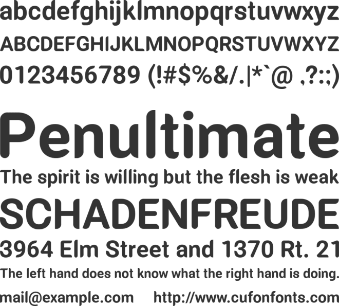 Millunium font preview