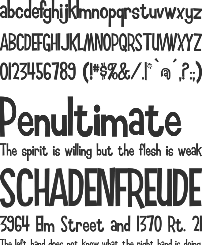 Smilage font preview