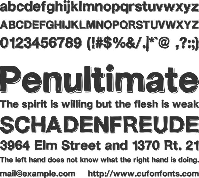 TeleVision font preview