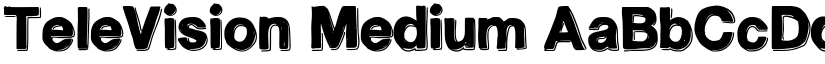 TeleVision Medium font