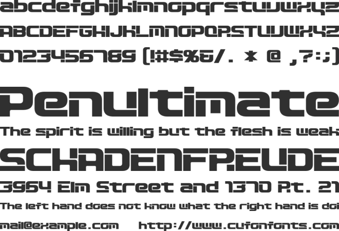 D3 Circuitism font preview