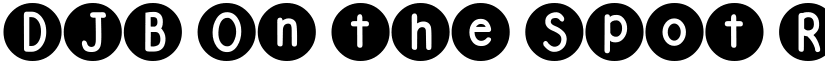 DJB On the Spot Regular font