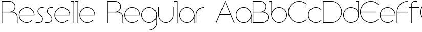 Resselle Regular font