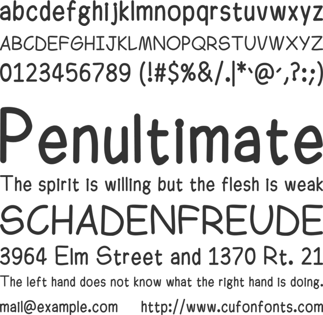 Ferrero Rocker font preview