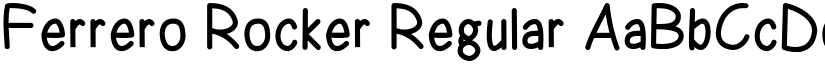 Ferrero Rocker Regular font