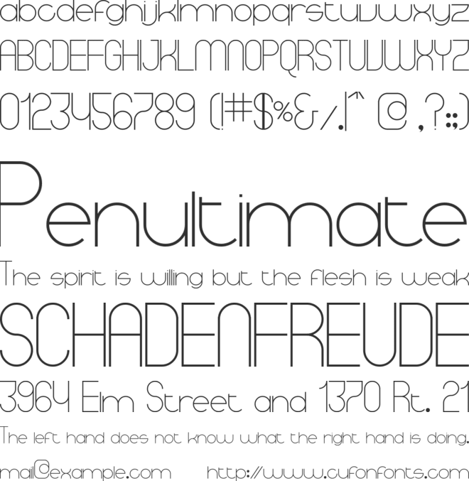 Migrator font preview
