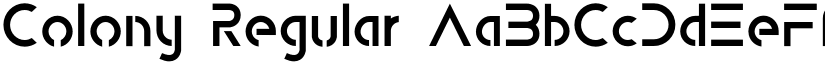 Colony Regular font