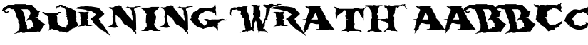 Burning Wrath font