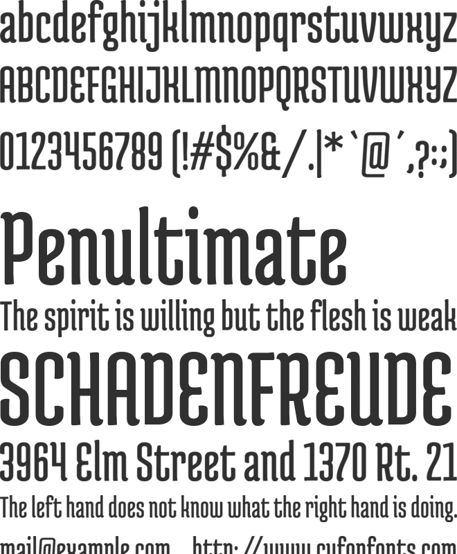 Medula One font preview