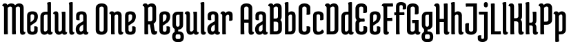 Medula One Regular font