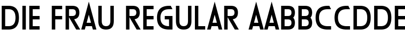 Die Frau Regular font