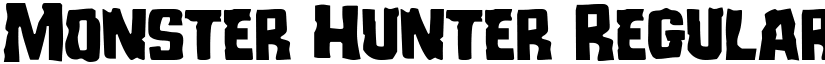 Monster Hunter Regular font