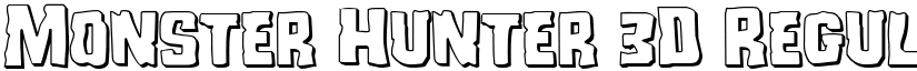 Monster Hunter 3D Regular font