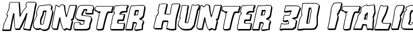Monster Hunter 3D Italic Italic font