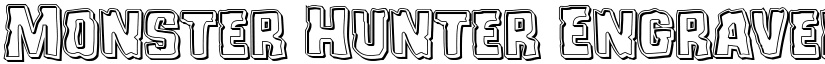 Monster Hunter Engraved Regular font