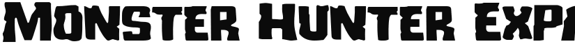 Monster Hunter Expanded Expanded font