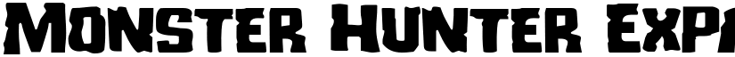Monster Hunter Expanded Expanded font