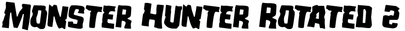 Monster Hunter Rotated 2 Regular font