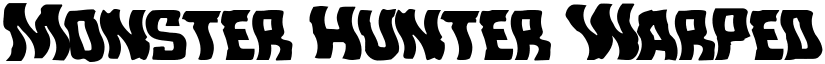 Monster Hunter Warped Regular font