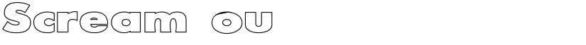 Scream outlined Regular font