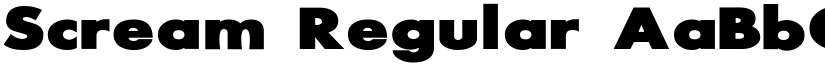 Scream Regular font