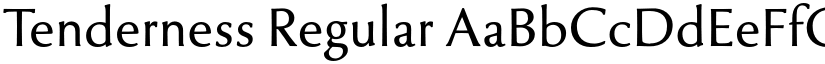 Tenderness Regular font