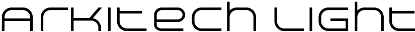 Arkitech Light font