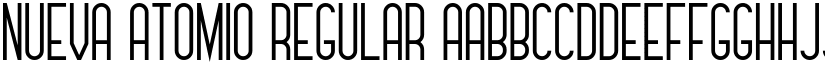 Nueva Atomio Regular font