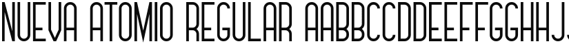 Nueva Atomio font download