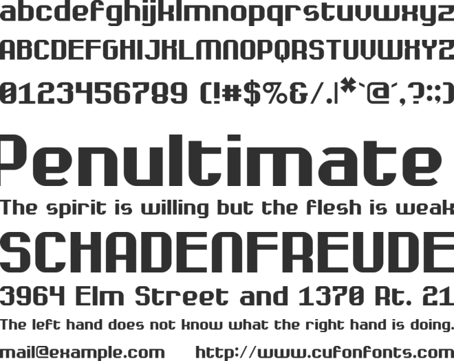 Madcat font preview
