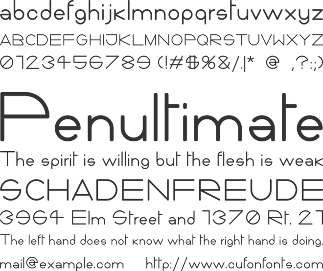 Giorgino font preview