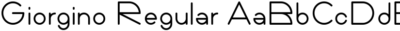 Giorgino Regular font