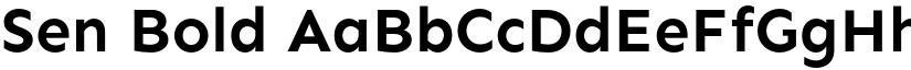 Sen Bold font
