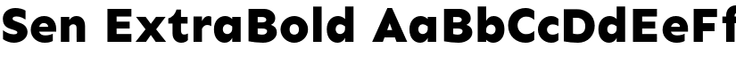 Sen ExtraBold font