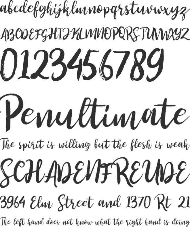 Perfect Sweet font preview